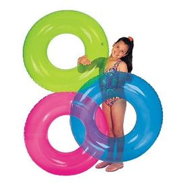 Надувной круг Intex Прозрачный 59260 (розовый)