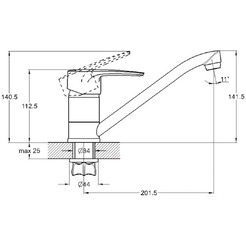 Смеситель для кухни ECONOCE EC0350