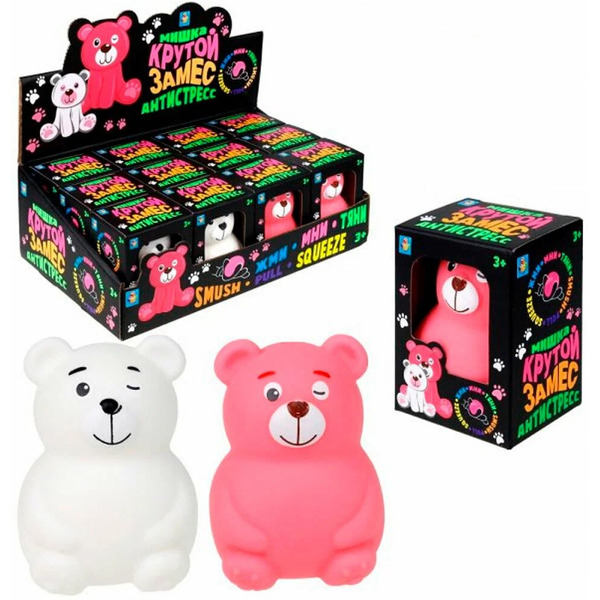 Игрушка-антистресс 1TOY Мишка (Т23813)