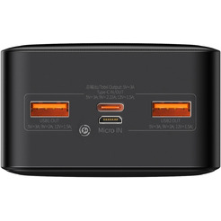 Внешний аккумулятор Baseus Bipow Digital Display Fast Charge 30000mAh (PPBD050401) черный