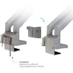 Кронштейн для мониторов Arm Media LCD-T36 (серебристый)