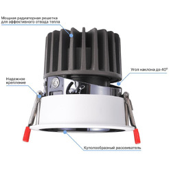 Светильник светодиодный встраиваемый поворотный TRUENERGY 10563