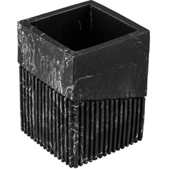 Стакан для зубных щеток Perfecto Linea Element Marble 35-618602 (черный)