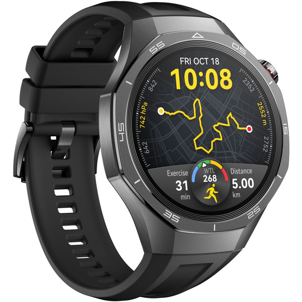 Смарт-часы HUAWEI Watch GT 5 Pro Black Fluoroelastomer Strap (VLI-B29) 46mm