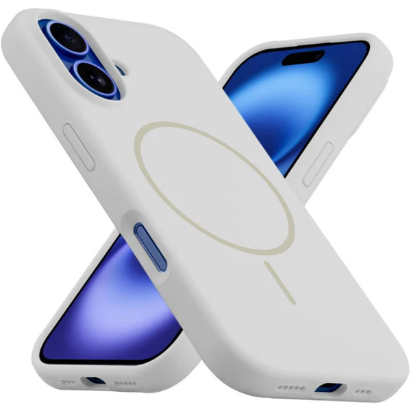 Бампер Bingo Silicone Magnetic для APPLE iPhone 16 Белый
