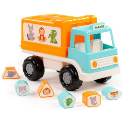 Сортер Полесье Грузовик Забава сафари 90287 (бирюзовый)