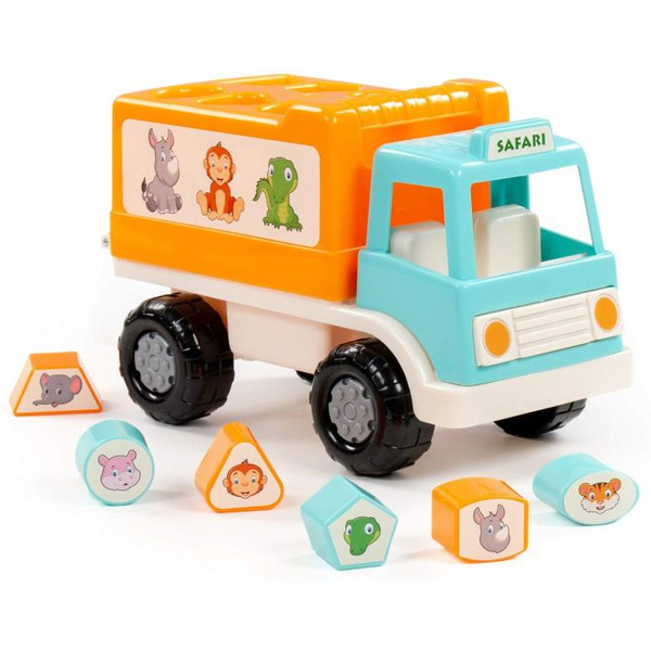 Сортер Полесье Грузовик Забава сафари 90287 (бирюзовый)