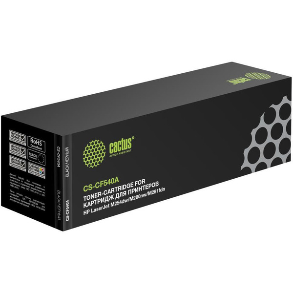 Картридж лазерный Cactus CS-CF540A CF540A (черный)