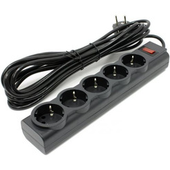 Сетевой фильтр DEFENDER ES largo 5 (черный)