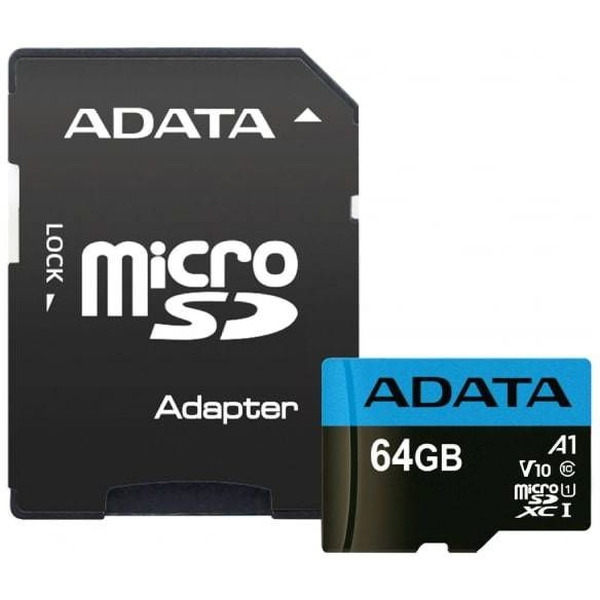 Карта памяти A-DATA Premier AUSDX64GUICL10A1-RA1 microSDXC 64GB