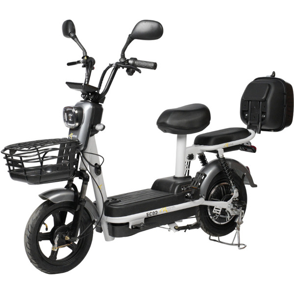 Электровелосипед NOVA EC-02 графит (с задним кофром)