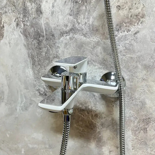 Смеситель Haiba HB60505-8 (белый/хром)