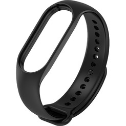 Ремешок BINGO Silicone для Xiaomi Mi Band 5/6/7 (черный)