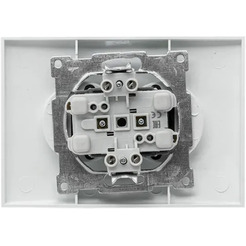 Розетка EKF Валенсия 2-местная (10А, белый)