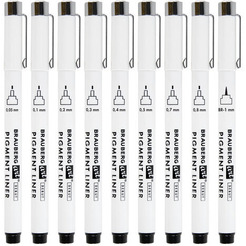 Набор ручек-линеров BRAUBERG ART 143944 (9 шт)