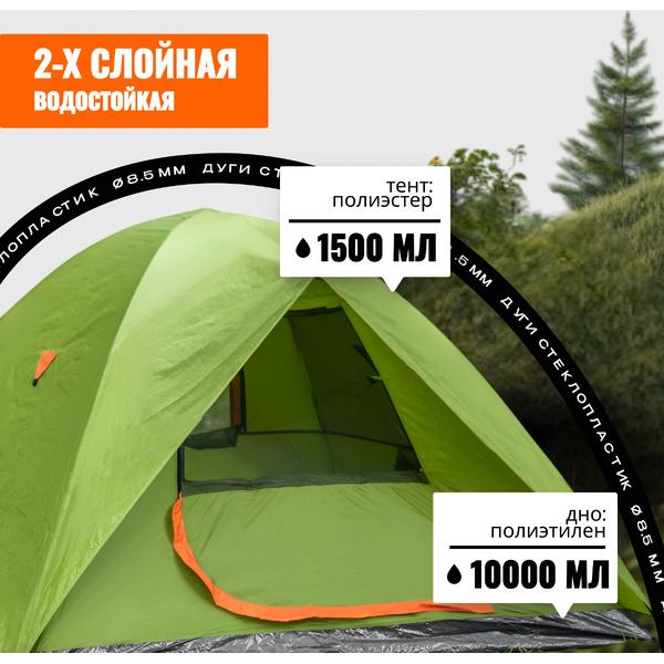 Палатка Coyote CEPHEUS-3 CL-A11-3P-Light Green