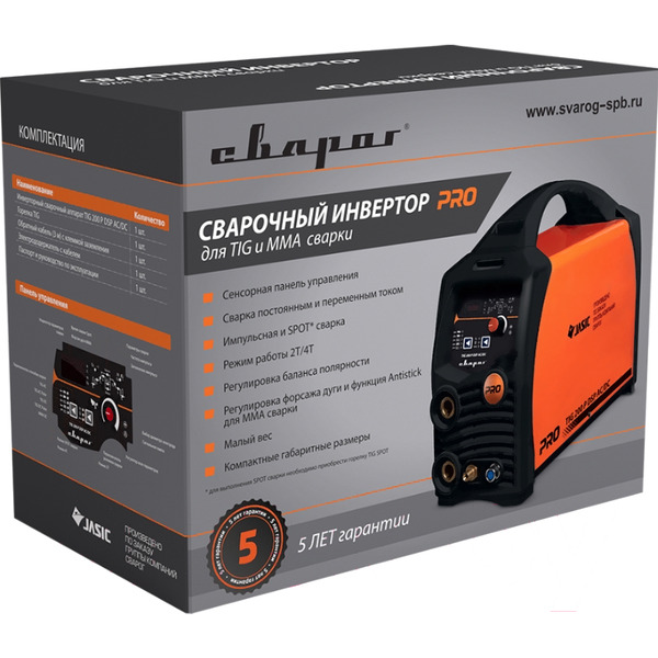 Сварочный инвертор Сварог Pro TIG 200 P DSP AC/DC (E201) 92681