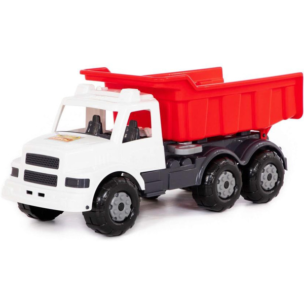 Автомобиль-самосвал Полесье Буран" №3 (бело-красный) 43672