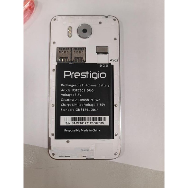 Смартфон Prestigio Grace R7 Silver (PSP7501DUOSILVER)