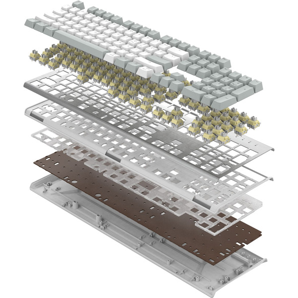 Клавиатура A4Tech Fstyler FS100 Neon (серебристый/серый)