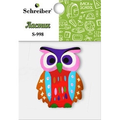 Ластик SCHREIBER, Сова, S 998, 5x3,8 см