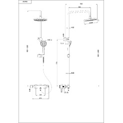 Душевая система Lauter Mist 21SH20918-2