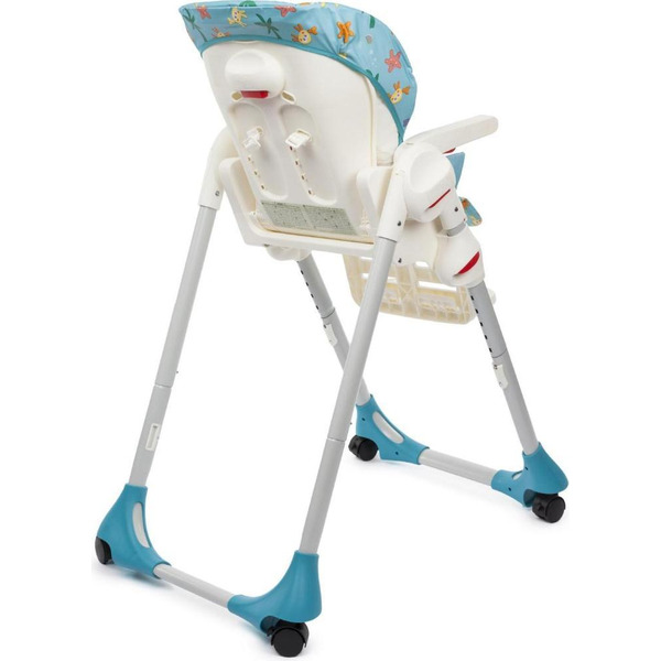 Стульчик для кормления Chicco new POLLY 2 В 1 SEA DREAMS 4 колесика
