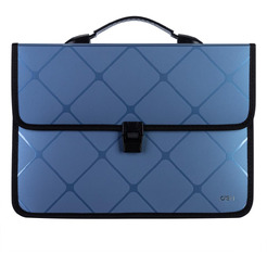 Папка-портфель Deli New York 39634 (серо-голубой)