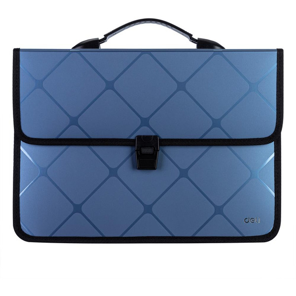 Папка-портфель Deli New York 39634 (серо-голубой)