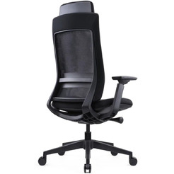 Кресло компьютерное SitZone E-VL002A сетка/ткань, черный, крестов. пластик