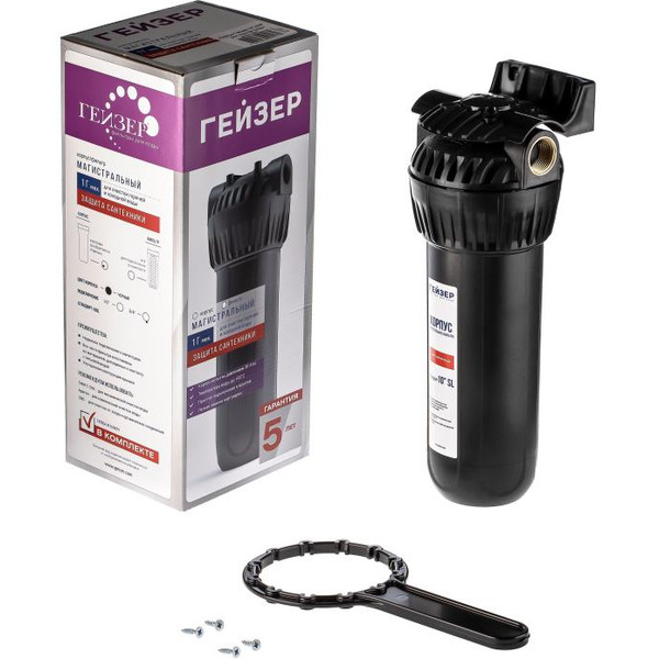 Корпус фильтра Гейзер 10SL 3/4 (для горячей воды)