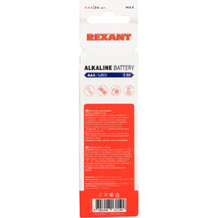 Батарейка REXANT AAA/LR03 1,5 V 24 шт. 30-1013