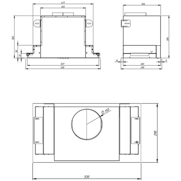 Кухонная вытяжка Akpo Evos 60 wk-12 (черный)