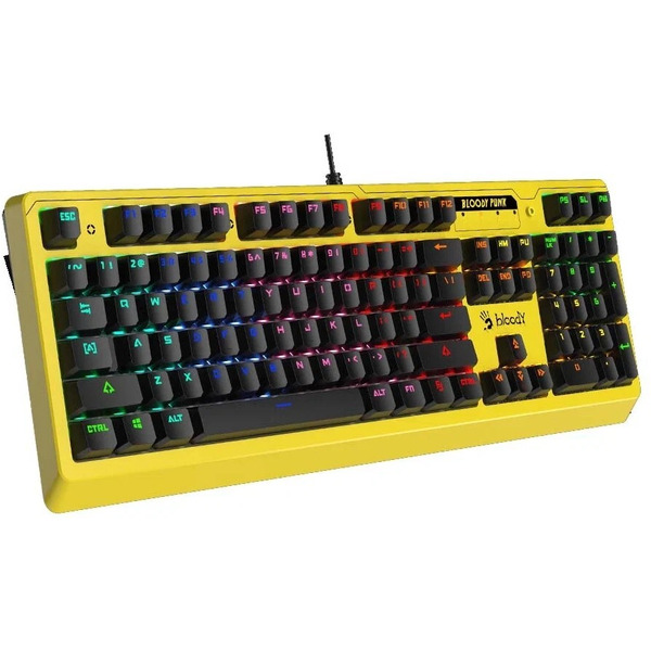 Клавиатура A4Tech Bloody B810RC (желтый)