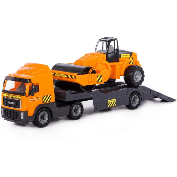 Автомобиль-трейлер + дорожный каток Полесье 8855