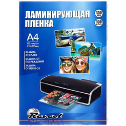 Пленка для ламинирования Revcol глянцевая A4 80мкм 100 конвертов