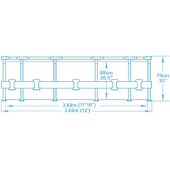 Каркасный бассейн Bestway 56416 (366x76 см)
