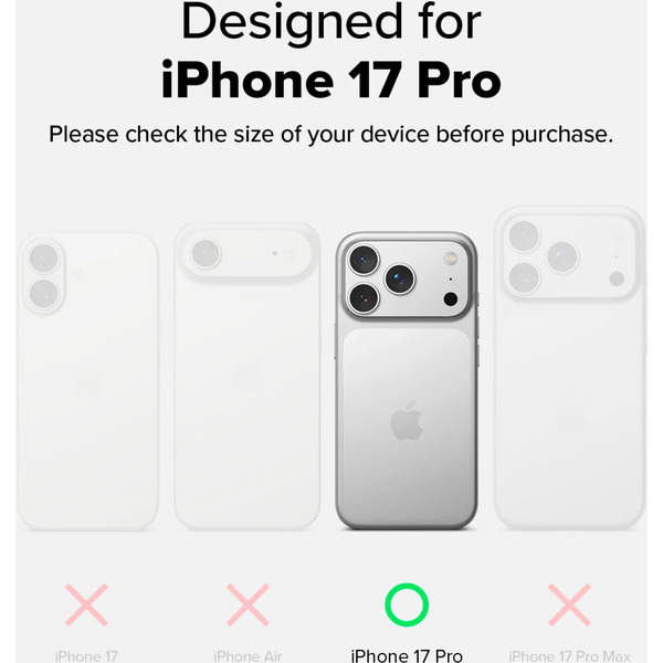 Чехол Ringke ONYX MAGNETIC для iPhone 17 Pro BLACK