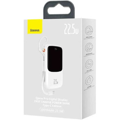 Внешний аккумулятор Baseus PPQD060102 Qpow Pro 10000mAh 22.5W White (PPQD2-10C)