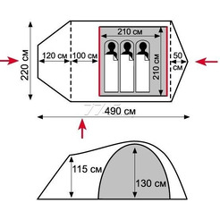 Палатка Tramp LITE Twister 3 ( V2 )