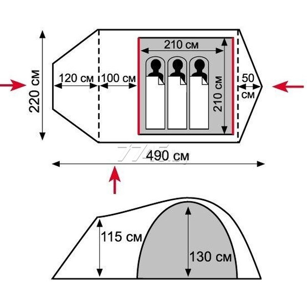 Палатка Tramp LITE Twister 3 ( V2 )