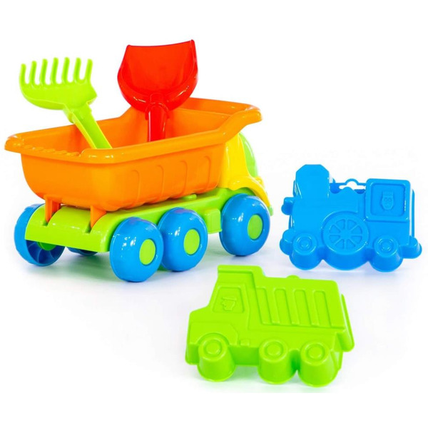 Игровой набор Полесье №269 "Кеша" (самосвал + набор игрушек для песочницы)