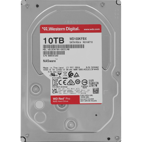 Жесткий диск WD Red Pro 10TB WD103KFBX