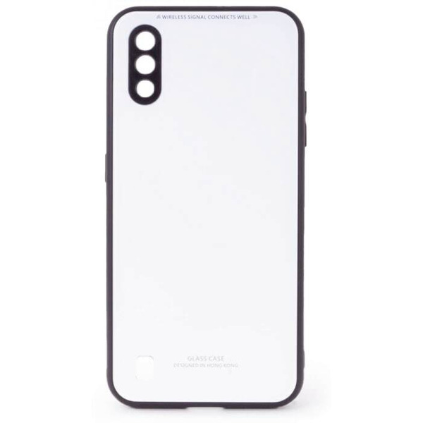 Накладка CASE Glassy Samsung Galaxy M01 (белый)