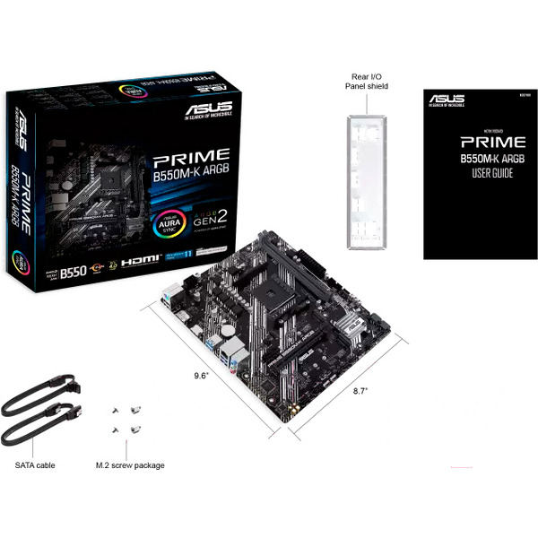 Материнская плата ASUS Prime B550M-K ARGB