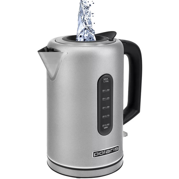 Электрочайник POLARIS PWK 1729CA Water Way Pro Матовый (стальной)