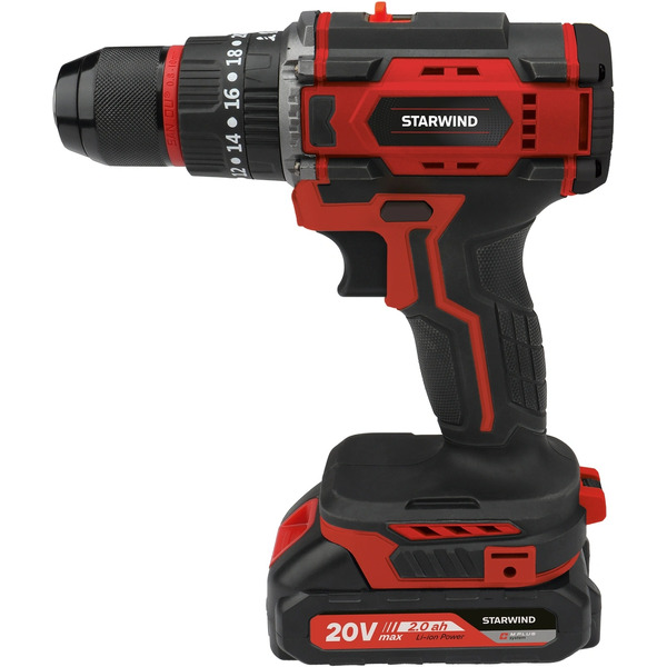 Ударная дрель-шуруповерт Starwind CD20-2.0/2.0hS1