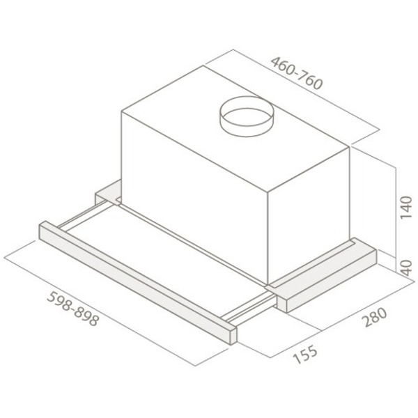 Кухонная вытяжка Elica Elite 14 Lux GRVT WH/A/90