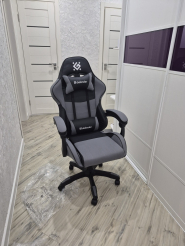 Игровое кресло Defender Strider черный/серый (64056)