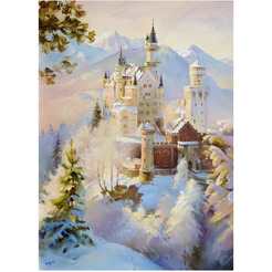 Картина по номерам ОСТРОВ СОКРОВИЩ «Замок Нойшванштайн Бавария» 663281